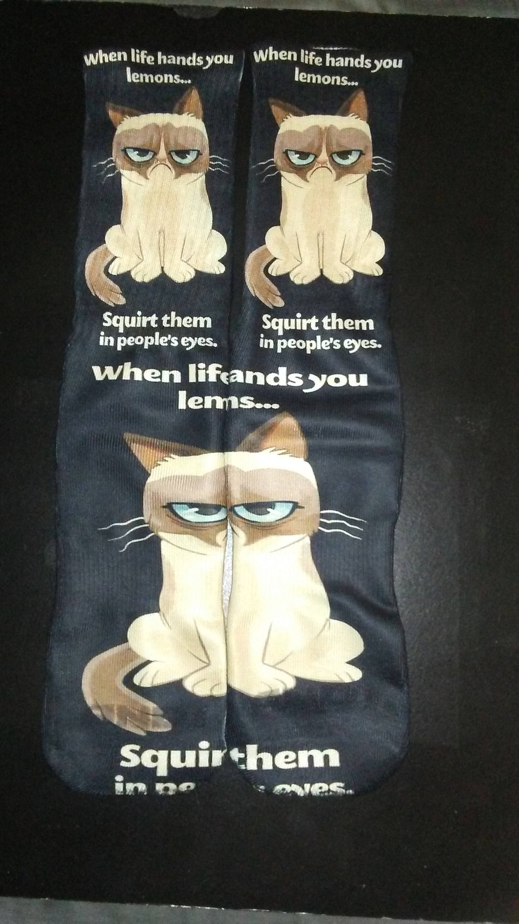 Grumpy cat custom dryfit socks