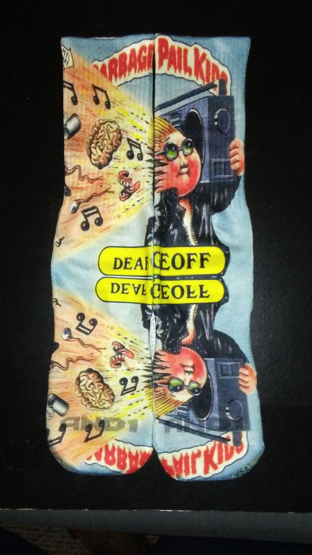 Deaf Geoff pail kid custom dryfit socks