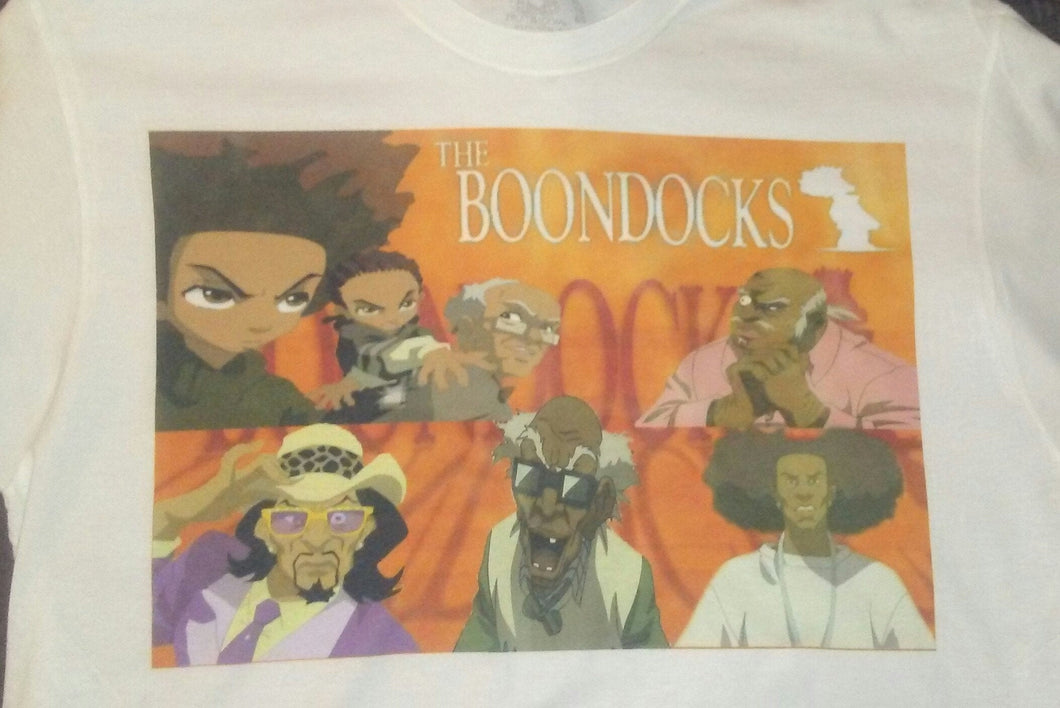 Boondocks crew white poly blend tshirt