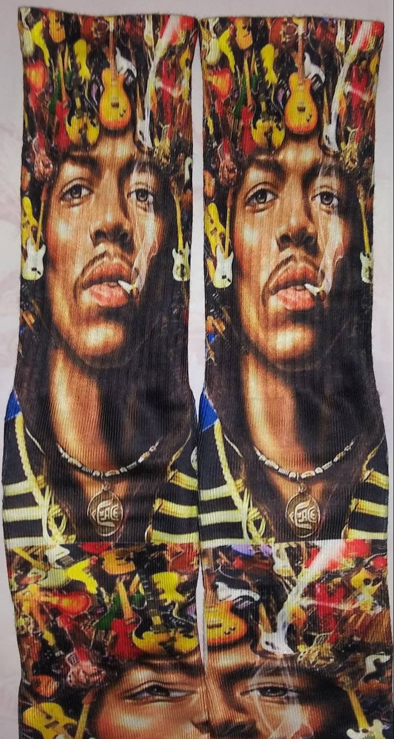 Hendrix guitar dreams socks