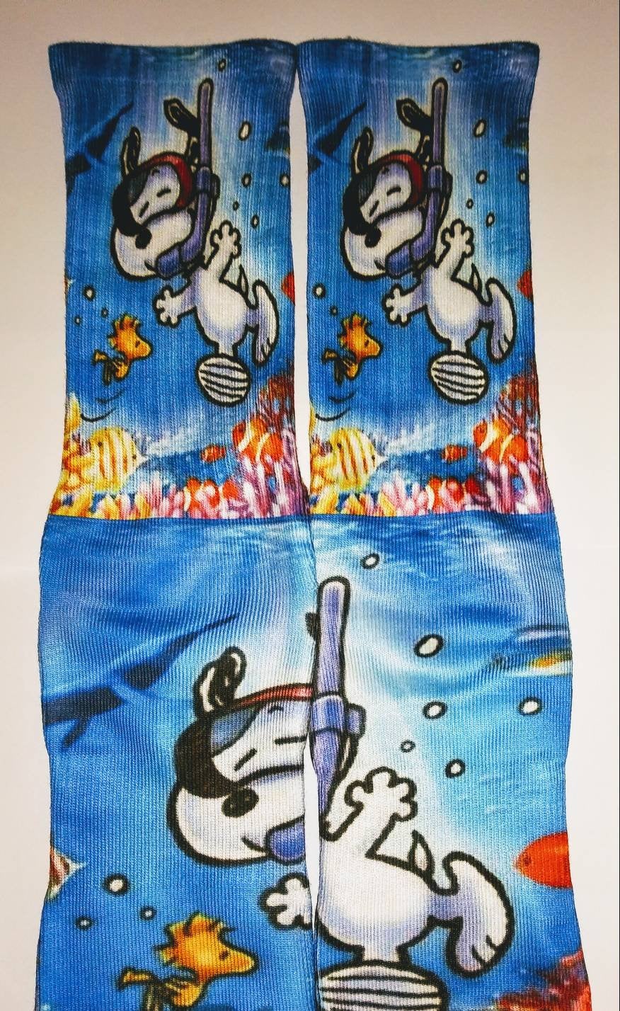 Snoopy Snorkel crew socks