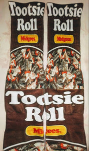 Tootsie Roll crew socks